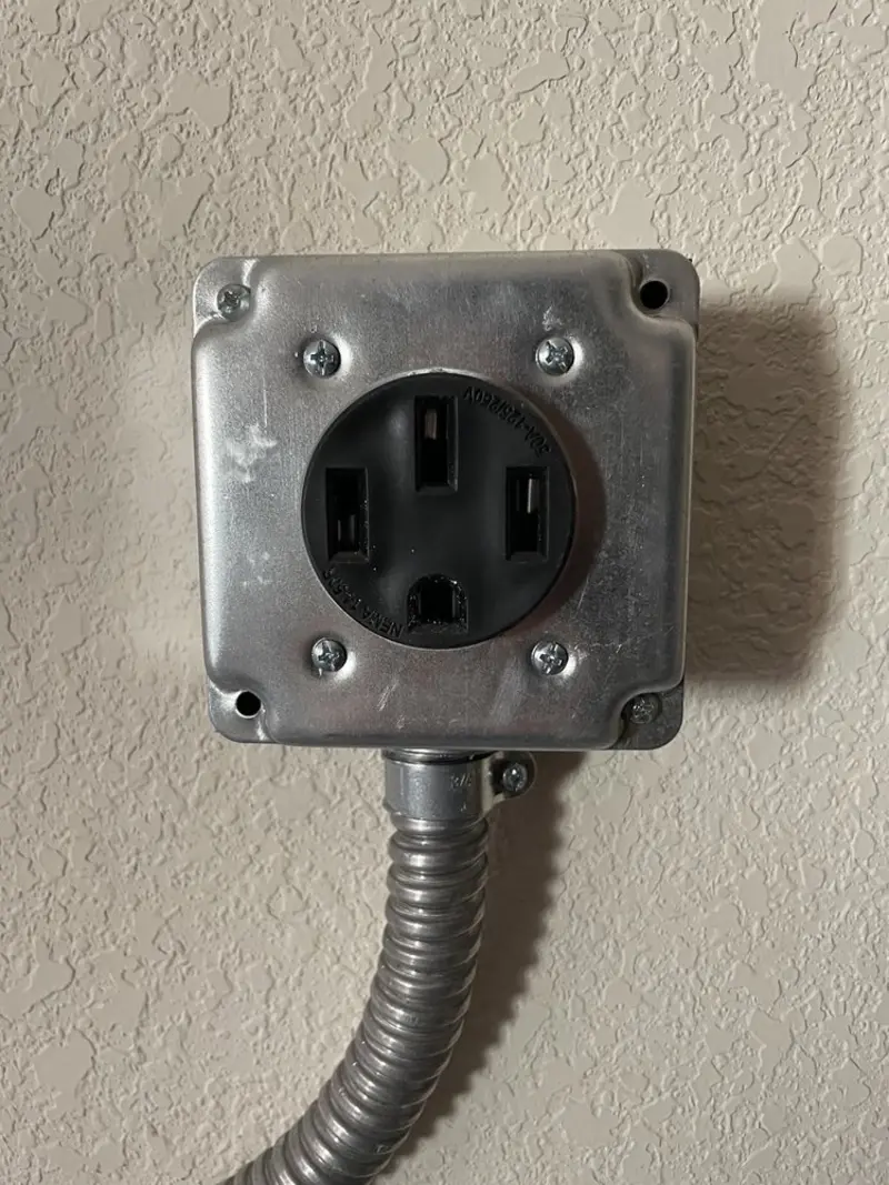 NEMA 14-50 outlet installed for Smart Home Electrical in Stevensville